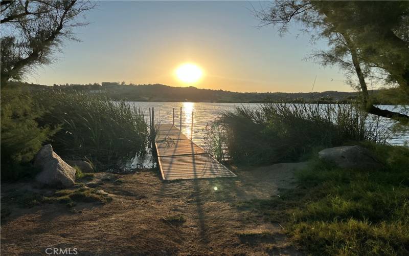 Sunset on the dock