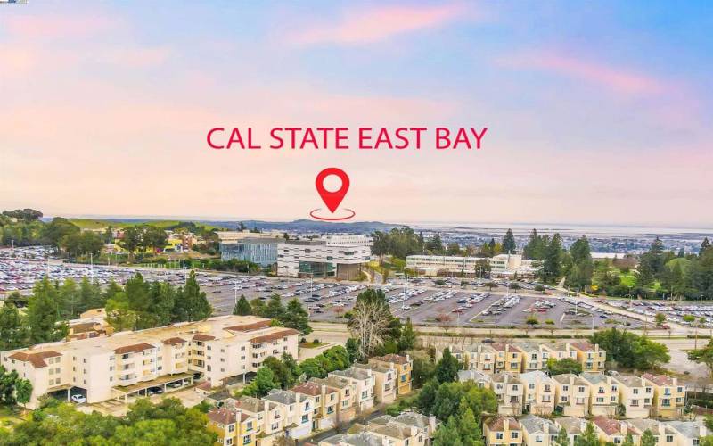 10-mins from Cal State East Bay