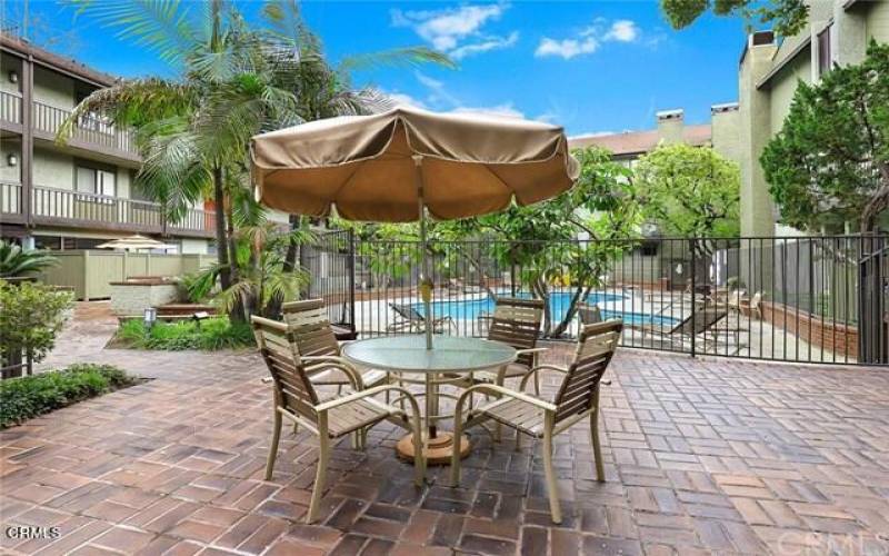 pool patio area