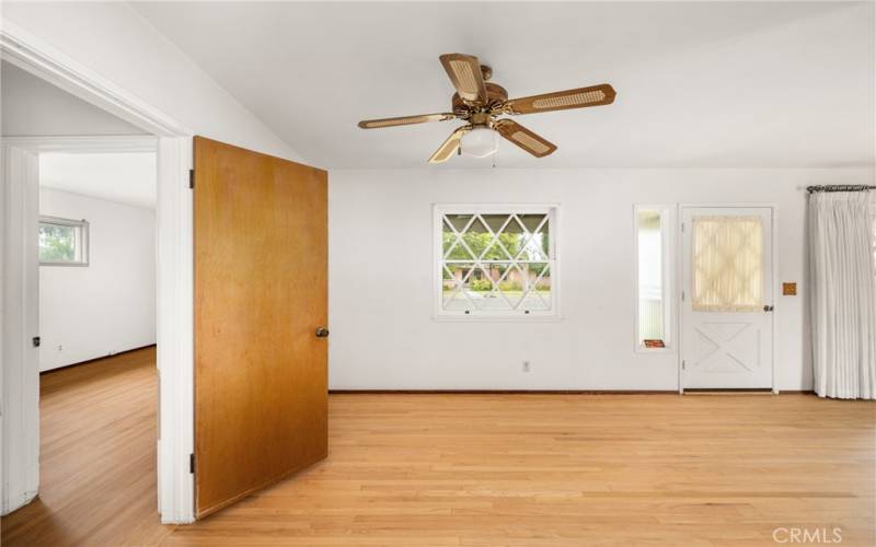 Dining Room with ceiling fan