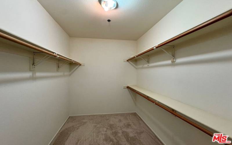 Primary walk in closet