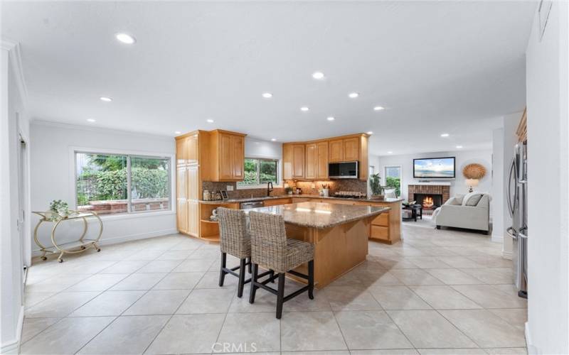 Open concept kitchen