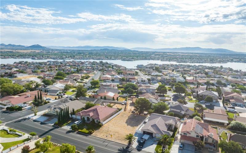 Elevated view showing the gorgeous community and lake!