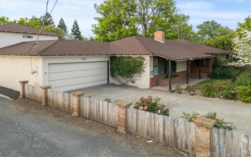 Garage and front of house