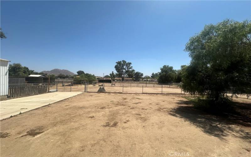 Separate back yard area from livestock area