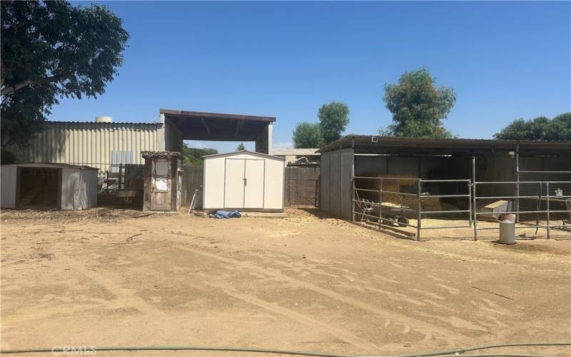 Outdoor storage and horse shelters