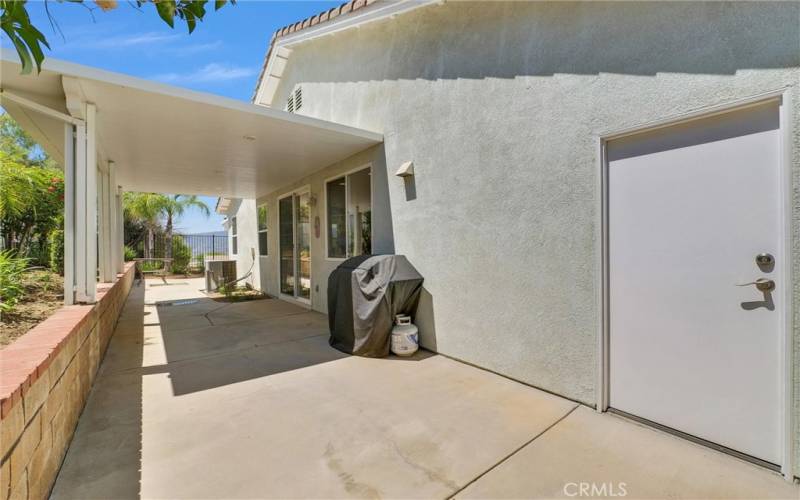 Patio outside of kitchen. Perfect for al fresco dining.