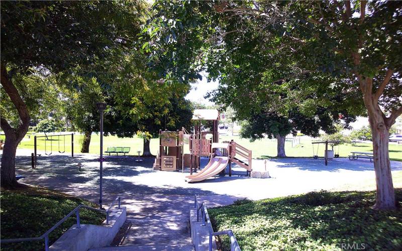 Neighborhood park playground.