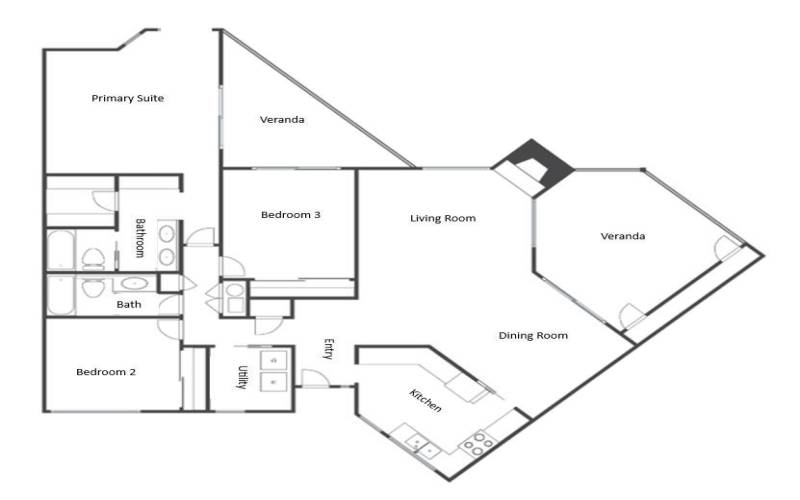 Floorplan of Condo