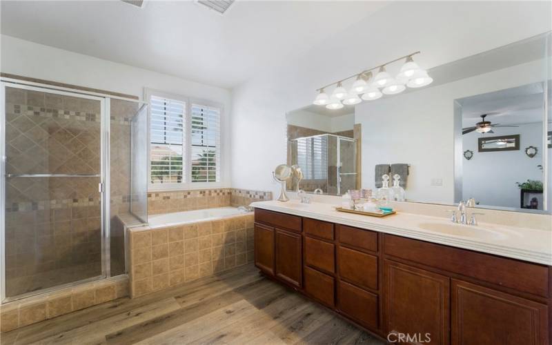 Master bathroom with jetted tub