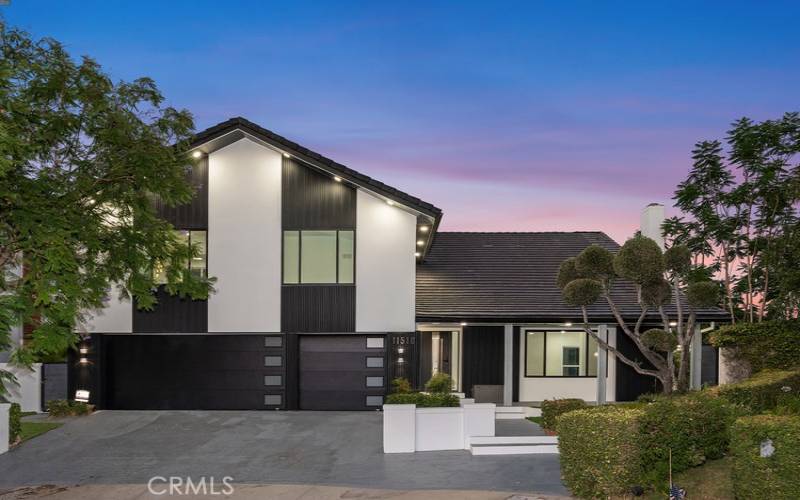 Front house at twilight