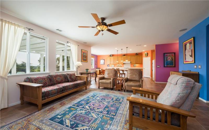 Family Room Open to Kitchen