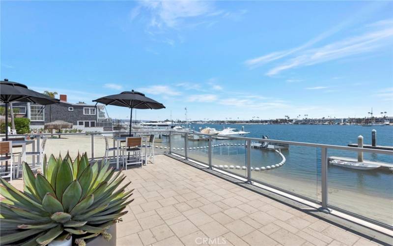 Beautiful views from the clubhouse patio deck