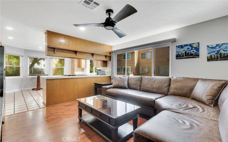 Kitchen is open to the Family Room