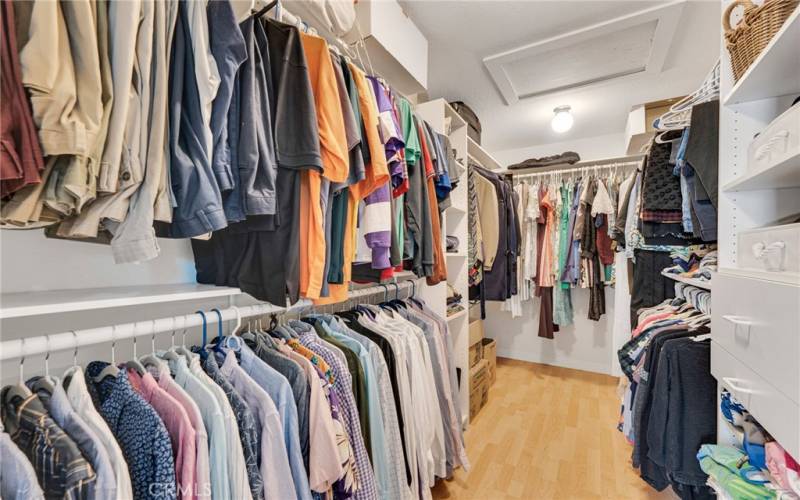 Primary Bedroom Walk in Closet