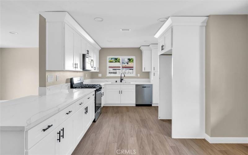 Beautifully remodeled Kitchen with recessed lighting