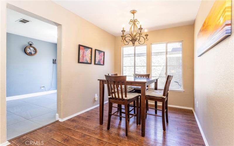 Dining room off kitchen.