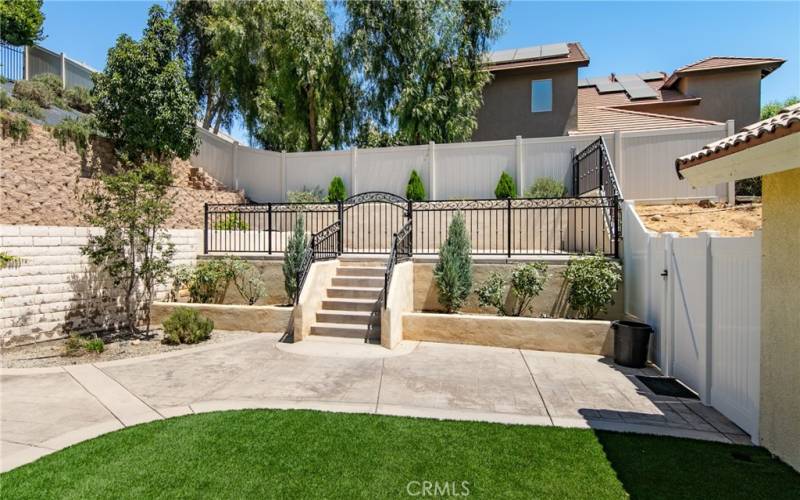 UPPER PATIO AREA WITH GAS OUTLET FOR BARBEQUE