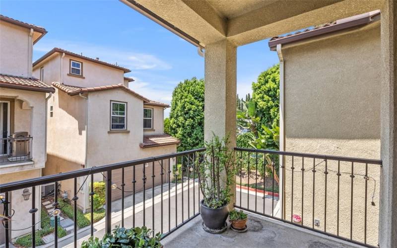 Balcony with beautiful neighborhood view