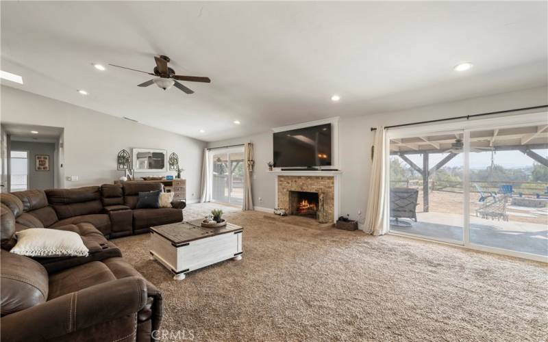 Family Room with views out to the backyard