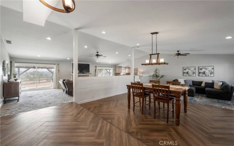 Dining and formal living room