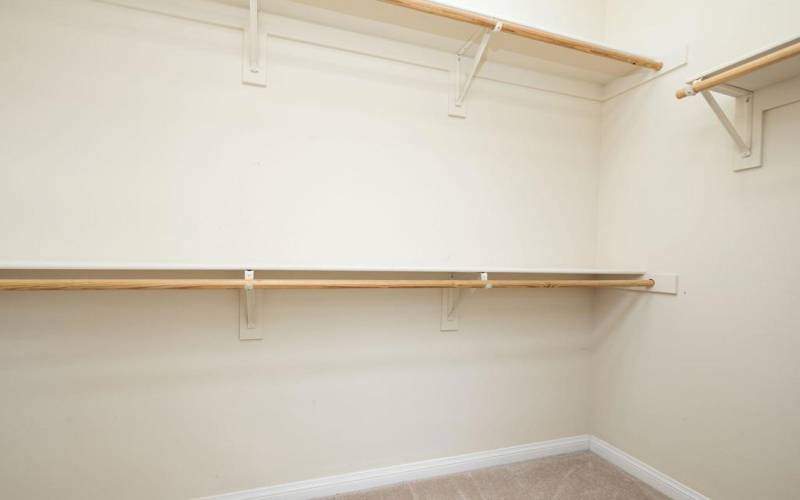 Primary walk-in closet