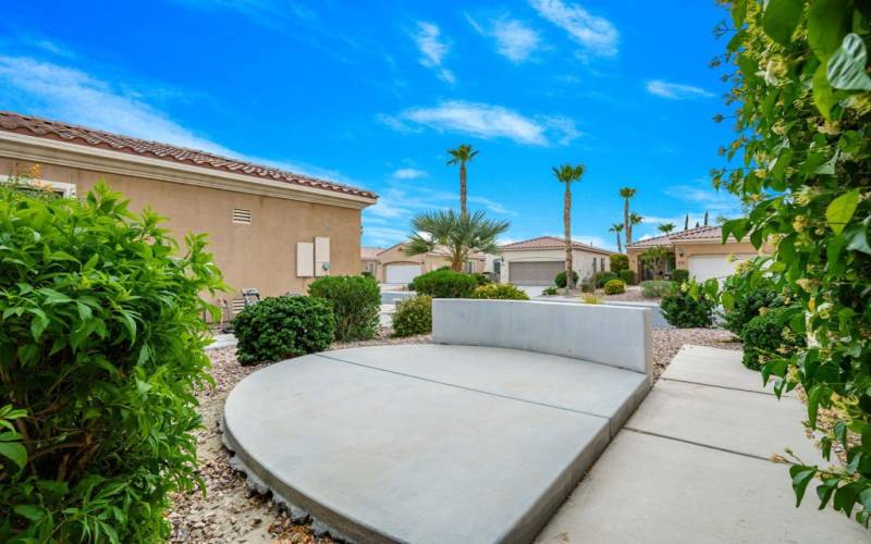 Front patio seating area