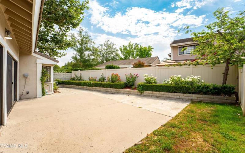 Backyard with Grassy Area