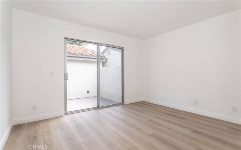 Main Floor Bedroom w/access to courtyard