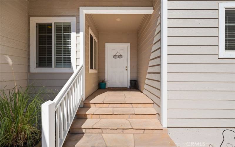 Flagstone patio steps