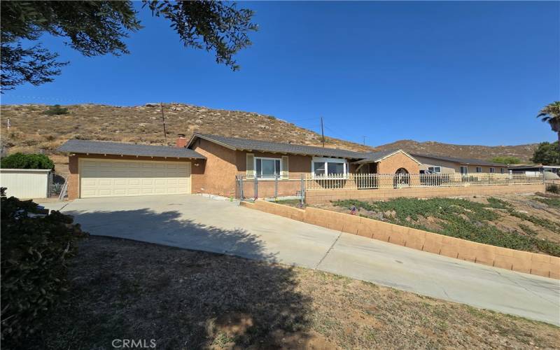 Driveway and front of house