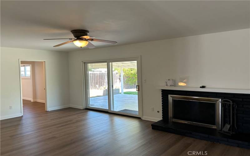 Living Room With Fireplace