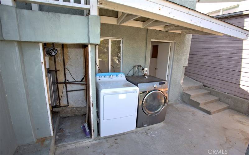 Exterior Laundry Area