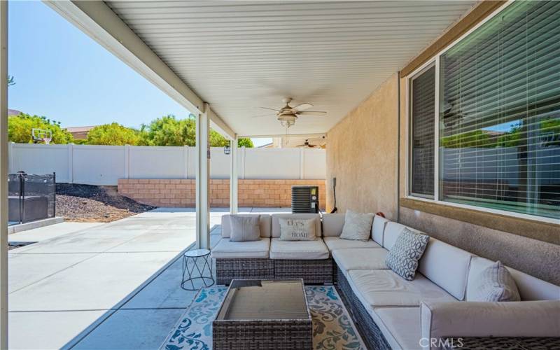 Covered back patio