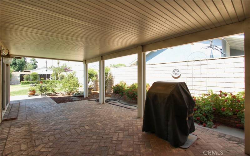 Patio off of living room.