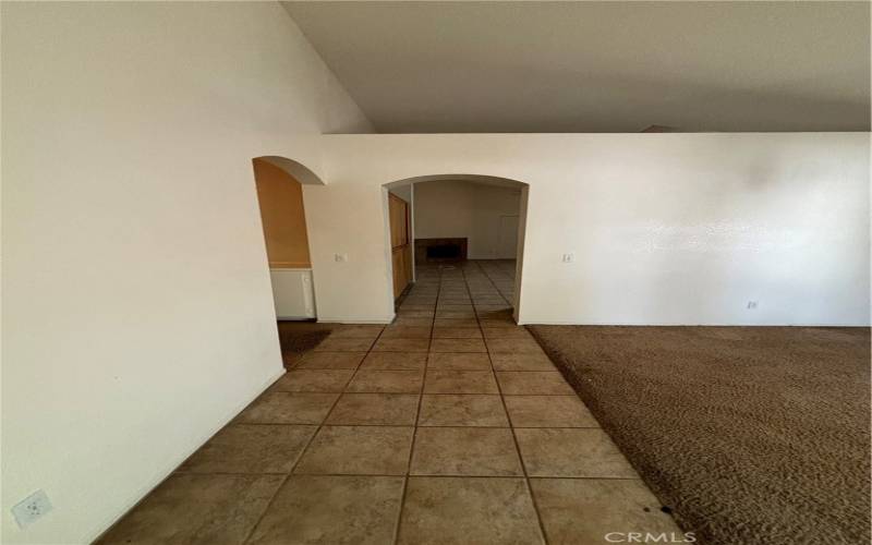 Entry into Kitchen and hallway