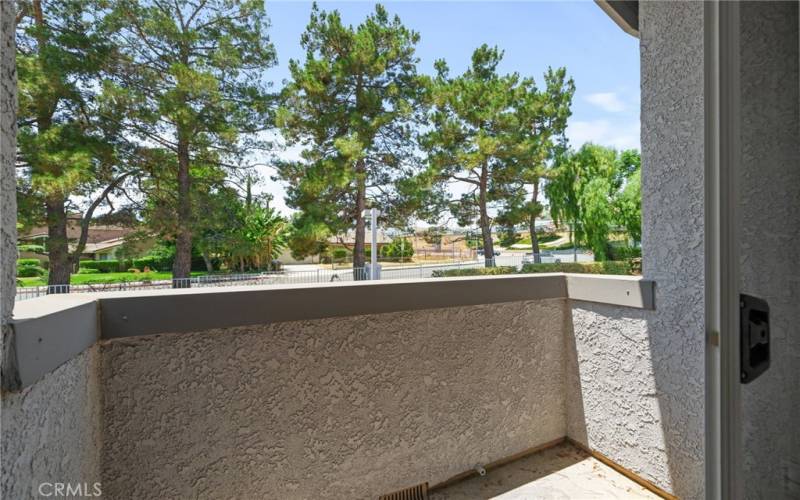 Primary 1 balcony with new sliding glass door