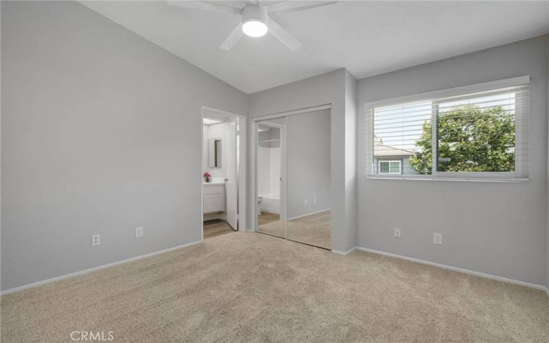 Primary bedroom 2 (mirrored closet doors)