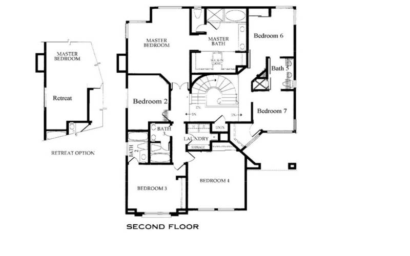 Palomar Option 2 Floorplan - Level 2