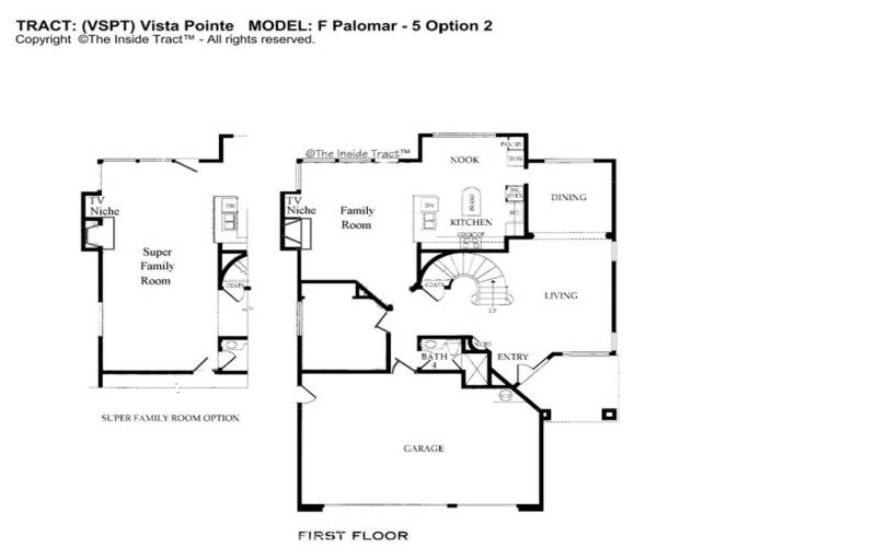 Palomar Option 2 Floorplan - Level 1