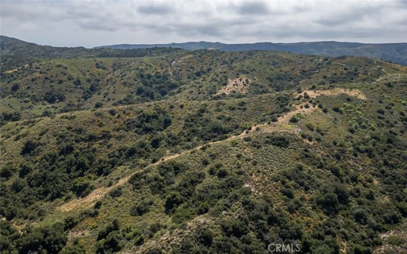 Aerial View of Beautiful Aliso Wood Canyon trails