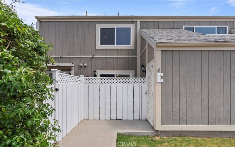 Private Gated Entryway/Courtyard to the Property