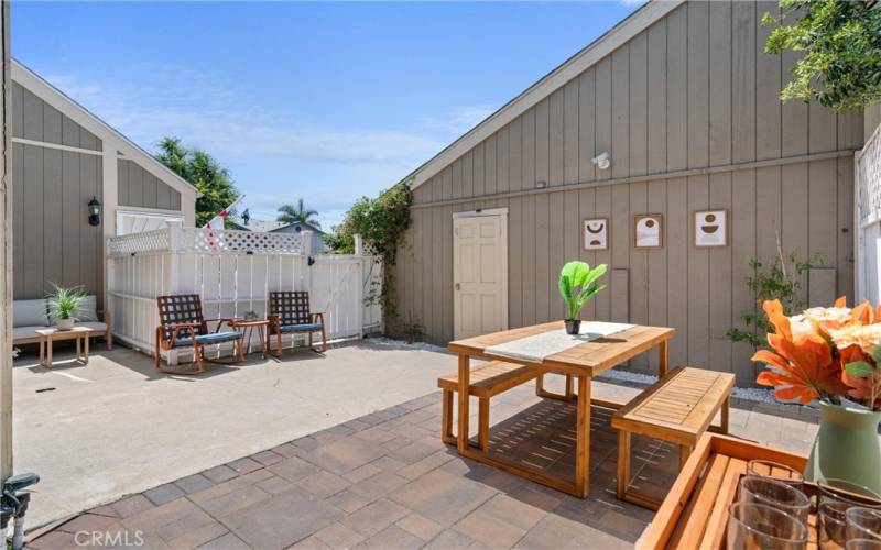 Another View of the Private Front Courtyard and the Front of the Home.