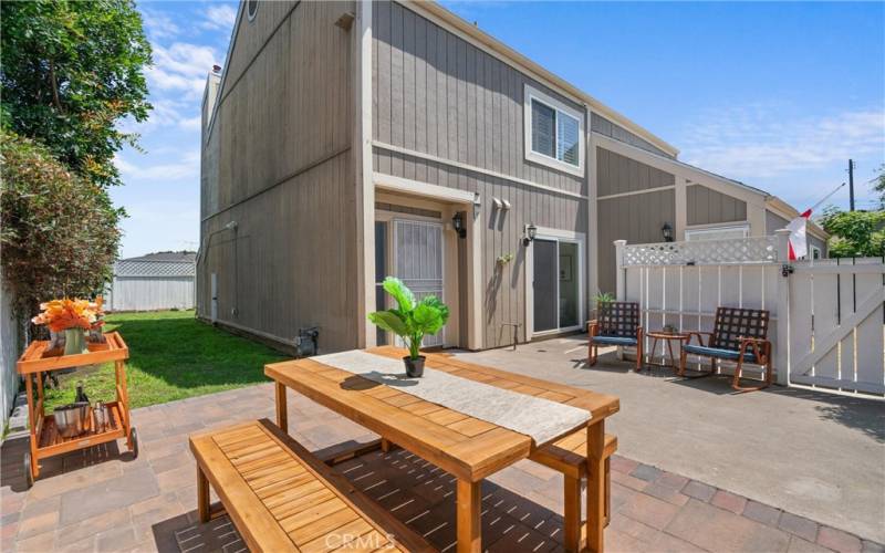 Another View of the Private Front Courtyard and the Front of the Home.