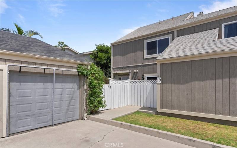 1 Car Garage with Direct Access from the Home's Private Courtyard