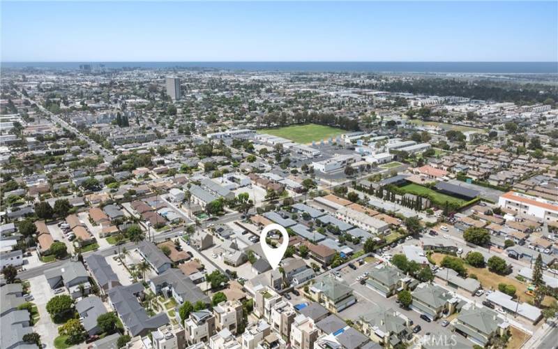 Another Aerial View of the Neighborhood and Home