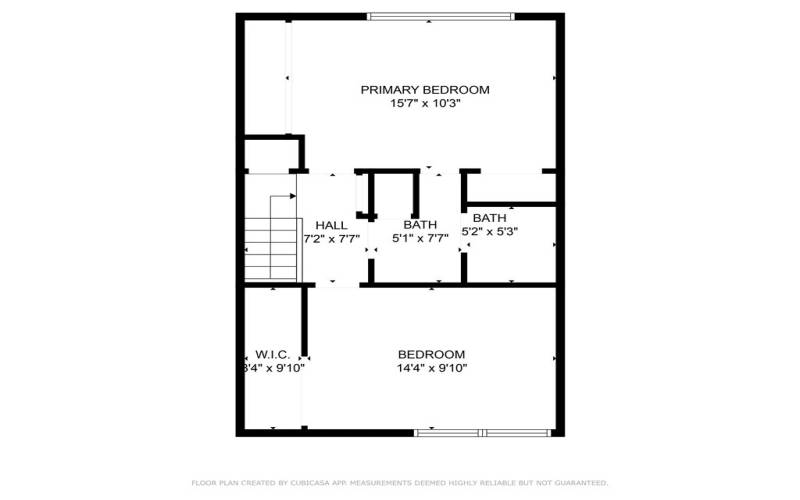 Floor Plan of the Upstairs