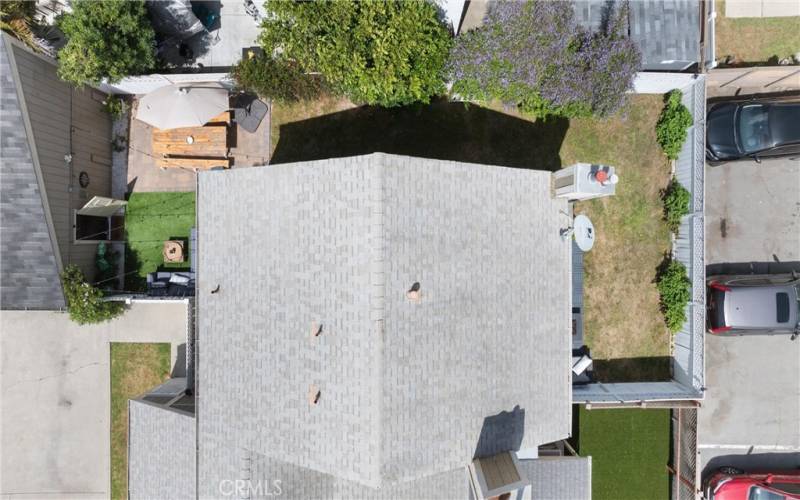 Aerial View of the Home and the Large Private Wrap Around Yard