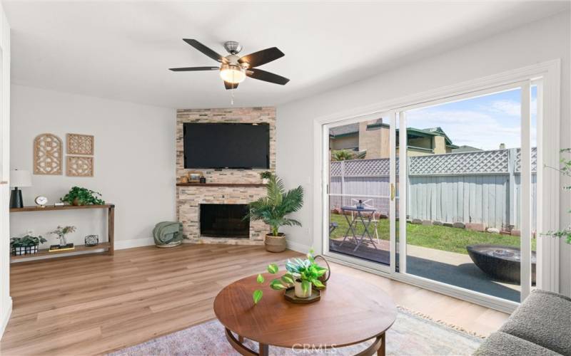 Living/Family Room with Fireplace