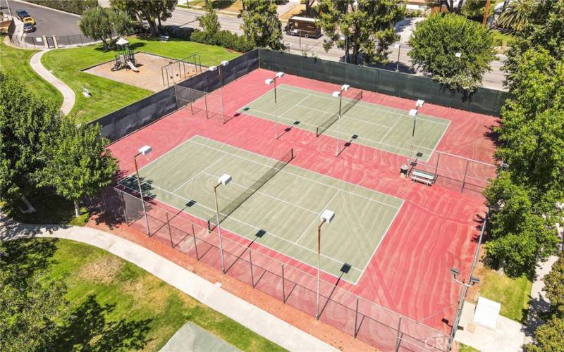 Gated Tennis Courts